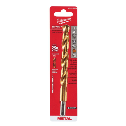 Broca de titanio 1/2 Pulg 92229 Milwaukee