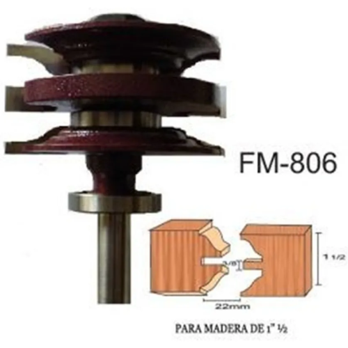 Broca reversible corte pecho de paloma 1-1/2 Pulg FM806 Brocar