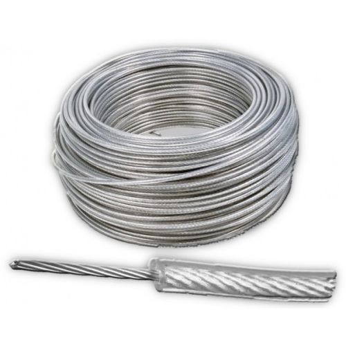 Cable de acero cubierto PVC 1/8X3/16 Pulg 7H 75M 213597 OBI