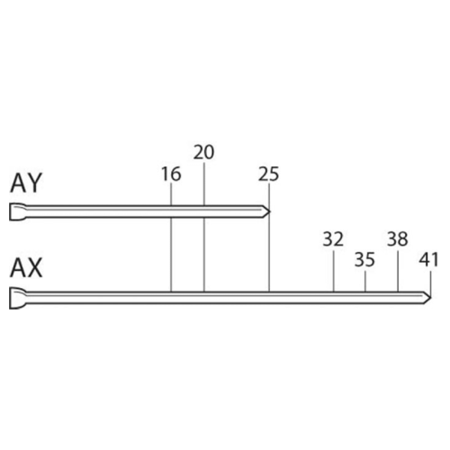 Clavillos Galvanizados 5000 PZ 1-1/2" AX17 SENCO-5384