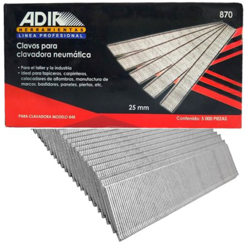 Clavo de 1 Pulg (25 mm) 5000 Pz AD-870 Adir