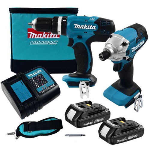 Taladro y atornillador de impacto inalámbrico 18v DLX2336SYX Makita-2012-1