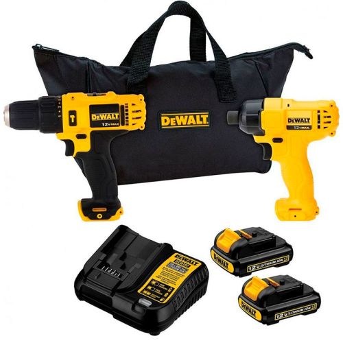 Combo Rotomartillo y Atornillador de Impacto 12V DCK202C2 Dewalt-5393