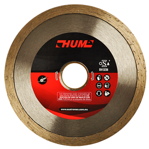 Disco de diamante rin continuo HUM 4-1/2 Pulg 2556 Austromex - 4407 - 1