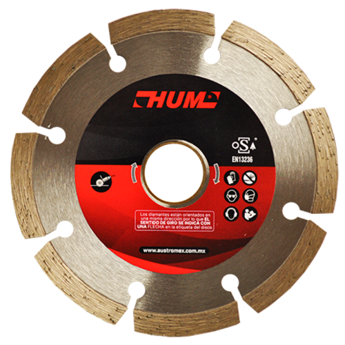 Disco de diamante segmentado HUM 4-1/2 Pulg 2555 Austromex - 4406 - 1