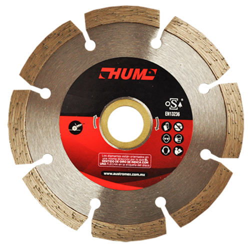 Disco de diamante segmentado HUM 4 Pulg 2552 Austromex - 4404 - 1