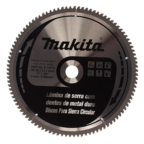 Disco para aluminio 12 Pulg B19772 Makita - 764 - 1