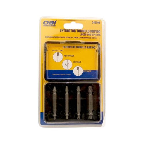 Extractor para tornillos 4 Pz 246590 OBI