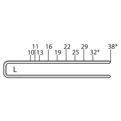 Grapas galvanizadas 5000 PZ 1/4" X 1" L13 Senco-5389