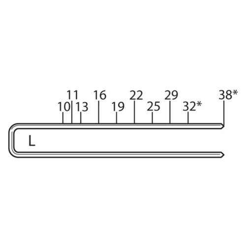 Grapas Galvanizadas 5000 PZ 1/4" X 1-1/2" L17 Senco-5391