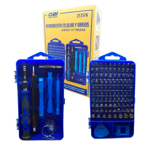 Kit de herramientas para celular 117 Pz 253576 Obi - 4646 - 1