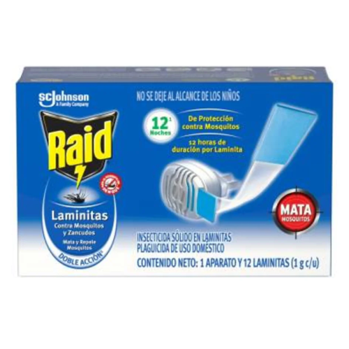 Insecticida Raid aparato para laminitas 12 Pz Bayer-Johnson