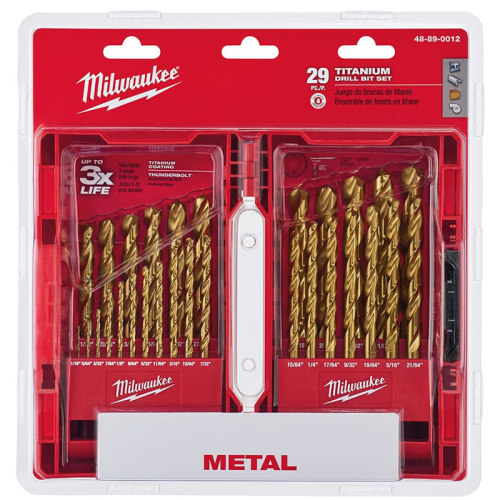 Juego de brocas 29 Pz titanio 890012 Milwaukee