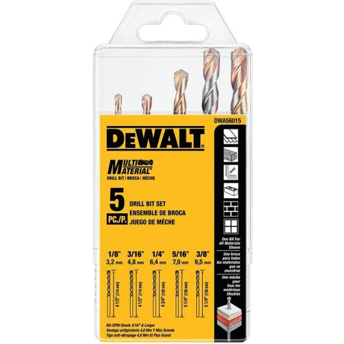 Juego de brocas multimaterial 5 PZ DWA56015 Dewalt - 1403 - 1