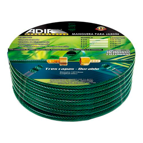 Manguera para Jardin 1/2 Pulg 15M AD-231 Adir-3637-1