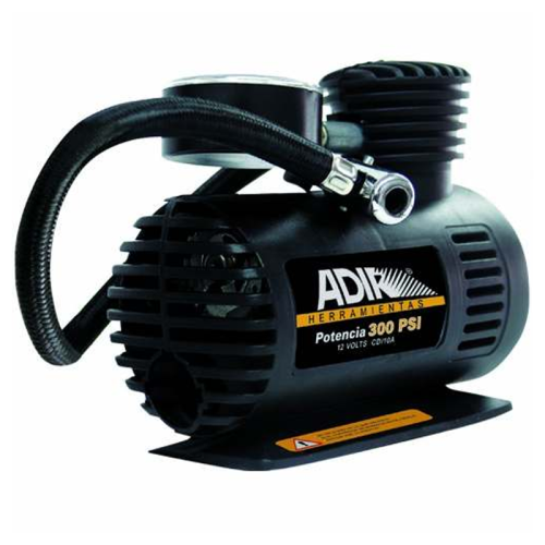 Minicompresor con Conector Encendedor 300PSI AD-658 Adir-3690-1